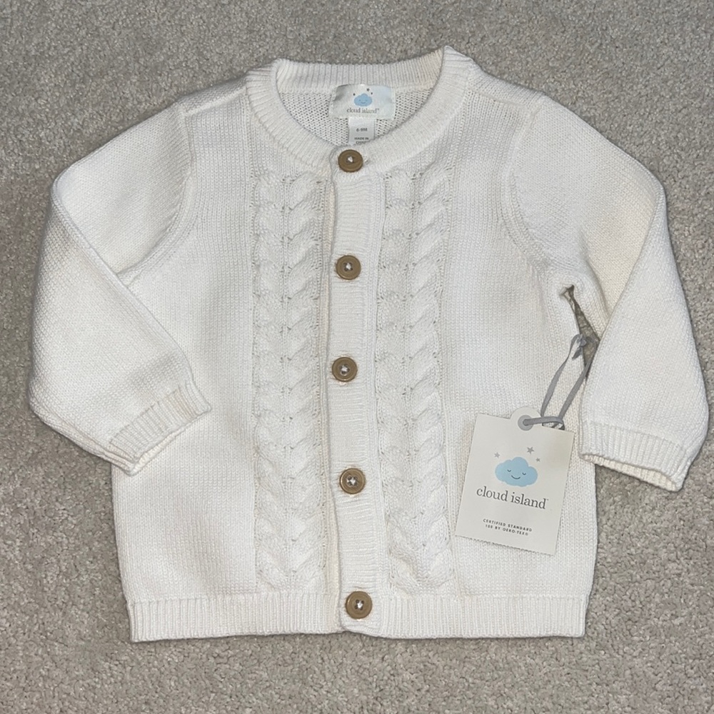 Baby Girl Sweater Cardigan 6-9 months Winter Holiday